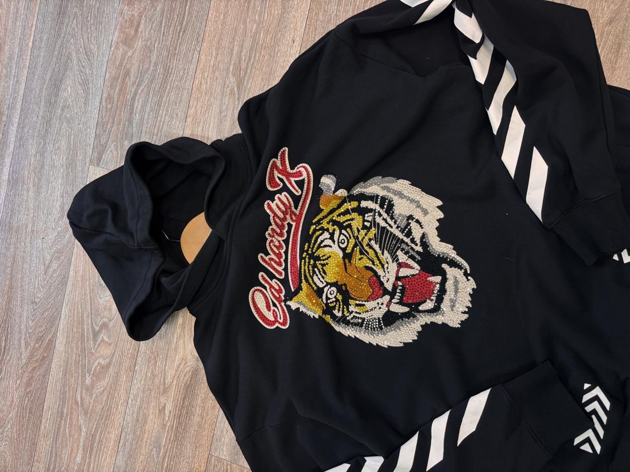 Ed Hardy Tiger Rhinestone Hoodie - Image 3